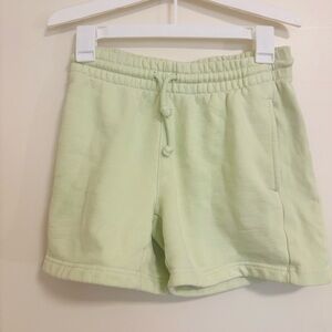 Aritzia Pale Mint Drawstring Athletic Shorts